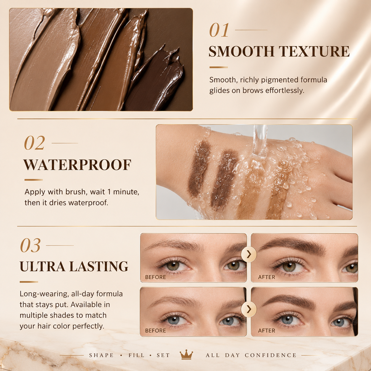 ⏳Last Day Buy 1 Get 1 Free â­?24H Waterproof Brow Eyebrow Gel Tint 🔥
